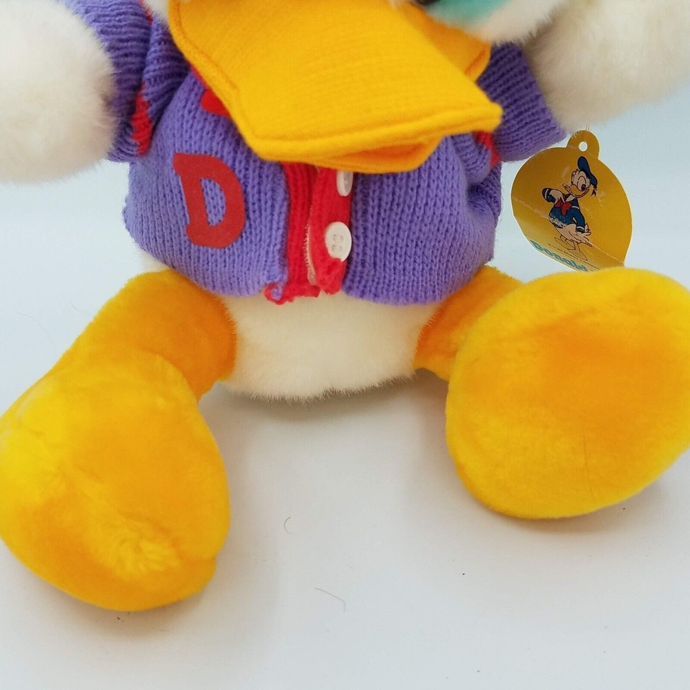 Donald Duck Tokyo Disneyland Plush Purple Red Sweater With Tags - Picture 2 of 12